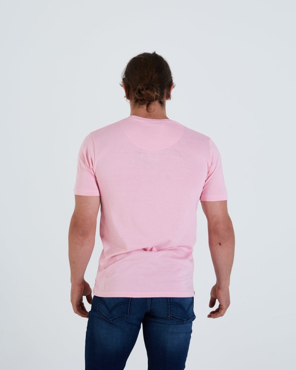 Blue Basic Scott O Neck Tee Cameo Pink Diesel