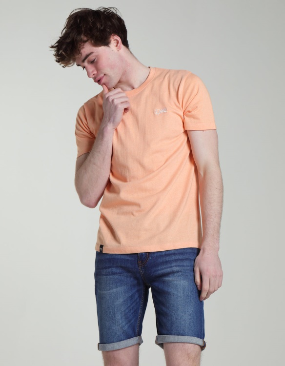 Basic Matt T-Shirt Coral Diesel Blue