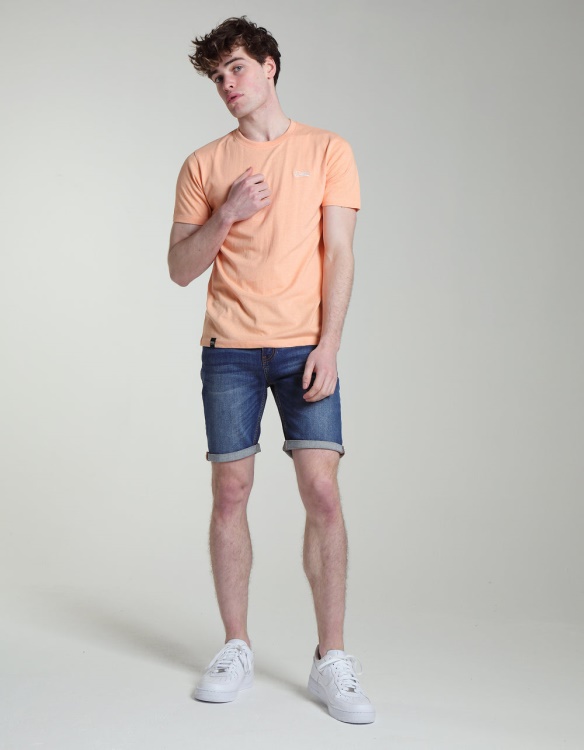 Basic Matt T-Shirt Coral Diesel Blue