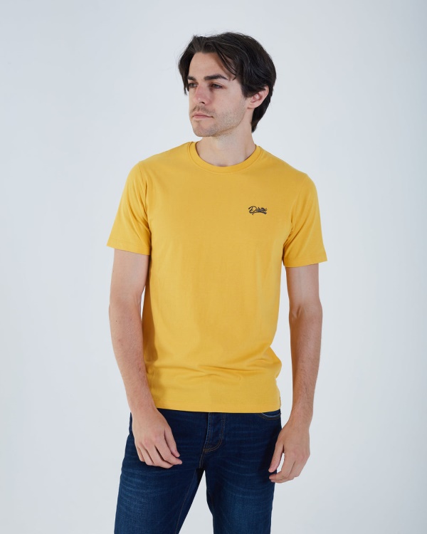 Basic Scott O Neck Mineral Yellow Diesel Green