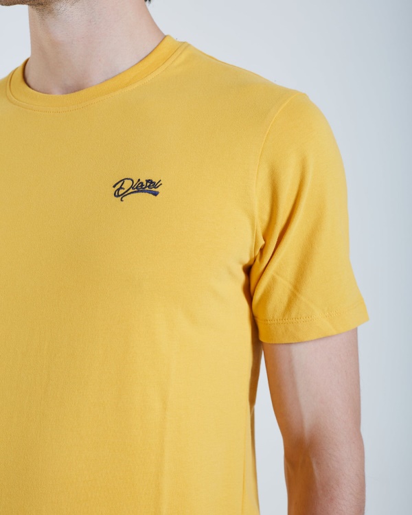 Basic Scott O Neck Mineral Yellow Diesel Green