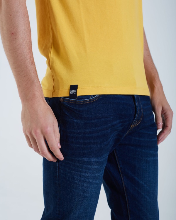 Basic Scott O Neck Mineral Yellow Diesel Green