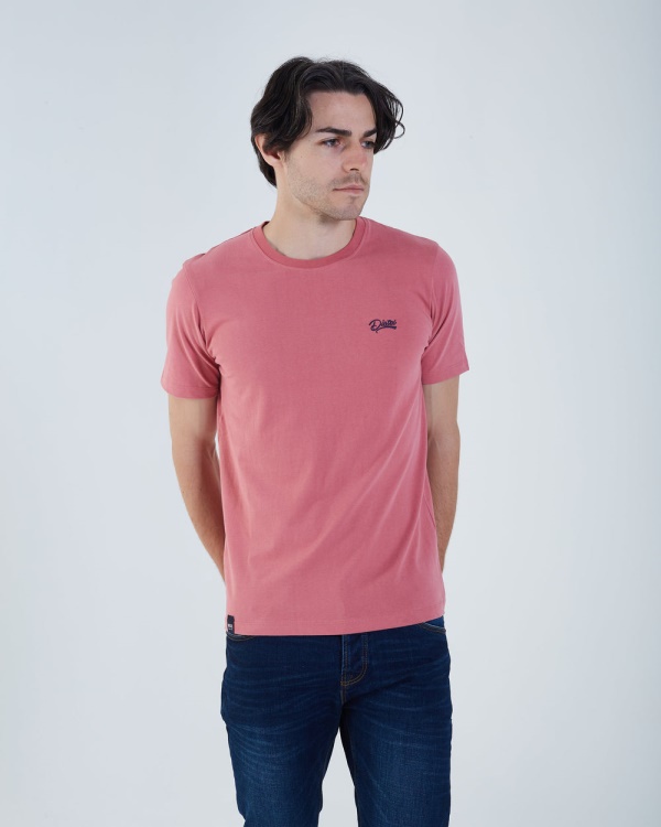 Green Basic Scott O Neck Tee Winterberry Diesel