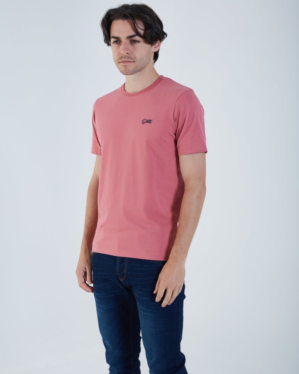 Green Basic Scott O Neck Tee Winterberry Diesel