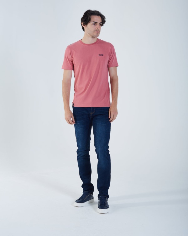 Green Basic Scott O Neck Tee Winterberry Diesel