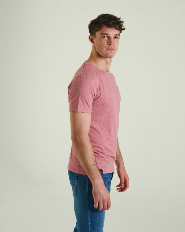 Pink Diesel Basic Matt O Neck Heather Rose