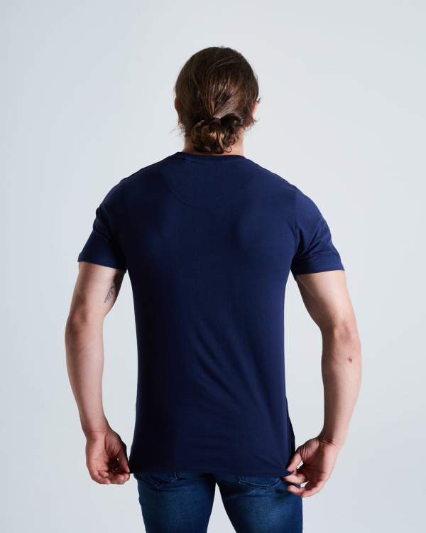 Blue Basic Brett Pocket Tee Navy Iris Diesel