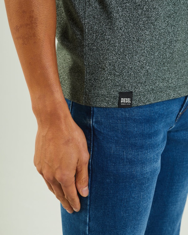 Brown Diesel Basic Matt O Neck Pine Green