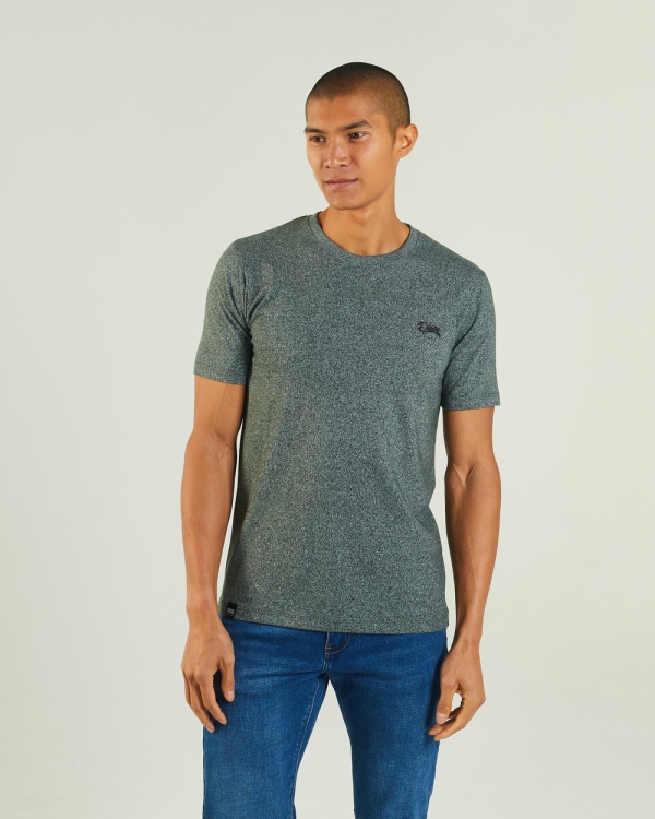 Brown Diesel Basic Matt O Neck Pine Green