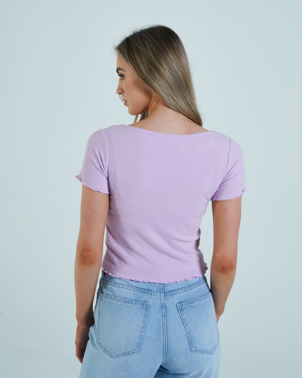 Catherine Tee Dusky Lilac Diesel Yellow