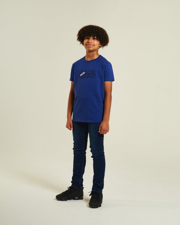 Blue Tafty Tee Cobalt Diesel