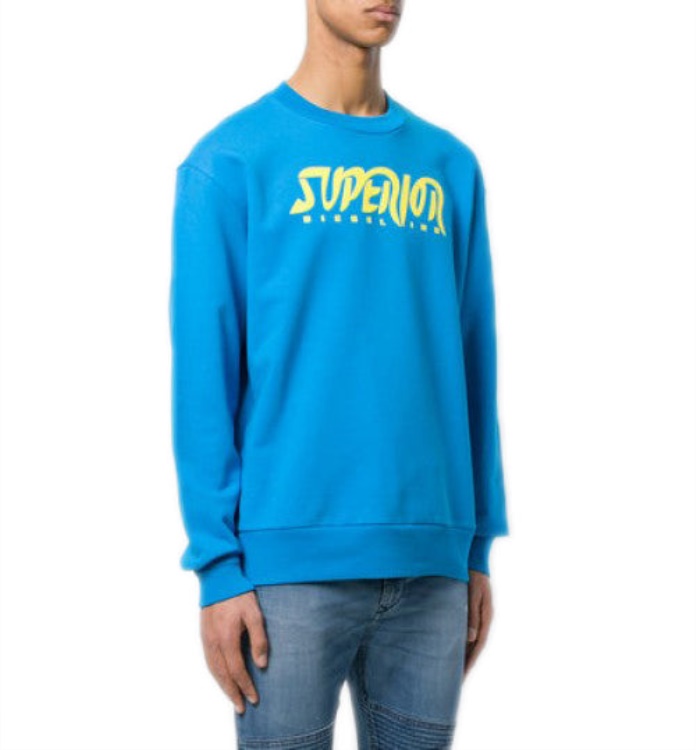 S Bay Sc Felpa Men's Sweatshirt Long Sleeve Pullover Lounge Wear Diesel