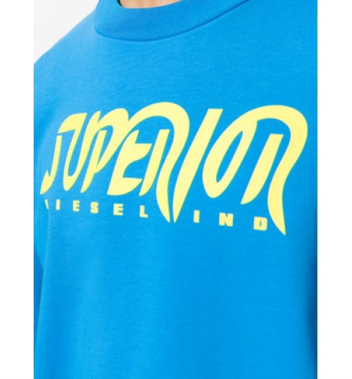 S Bay Sc Felpa Men's Sweatshirt Long Sleeve Pullover Lounge Wear Diesel