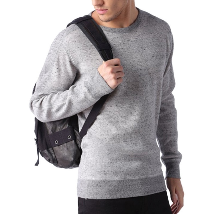 S Erastos Men's Sweatshirt Crew Neck Long Sleeve Casual Pullover Jumper Diesel