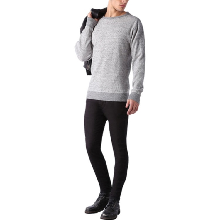 S Erastos Men's Sweatshirt Crew Neck Long Sleeve Casual Pullover Jumper Diesel