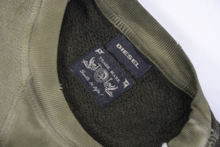 Diesel S D Sweat Men's Sweatshirt Crew Neck Long Sleeve Winter Pullover Jumper