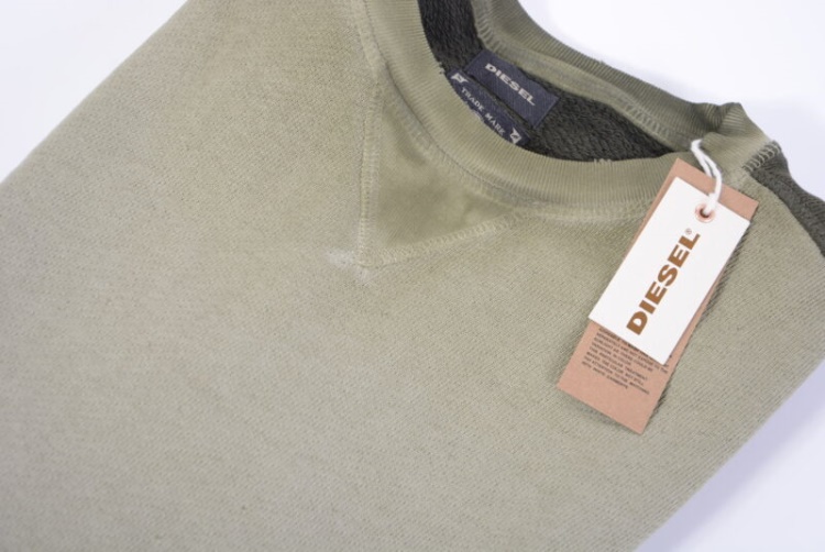 Diesel S D Sweat Men's Sweatshirt Crew Neck Long Sleeve Winter Pullover Jumper