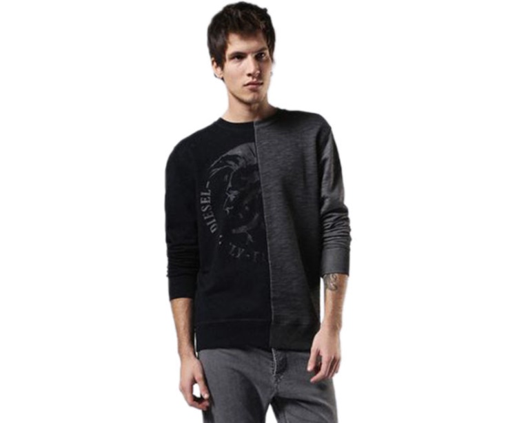 Diesel S Joe Nc Felpa Men's Mohawk Head Sweatshirt Pullover Long Sleeve Jumper
