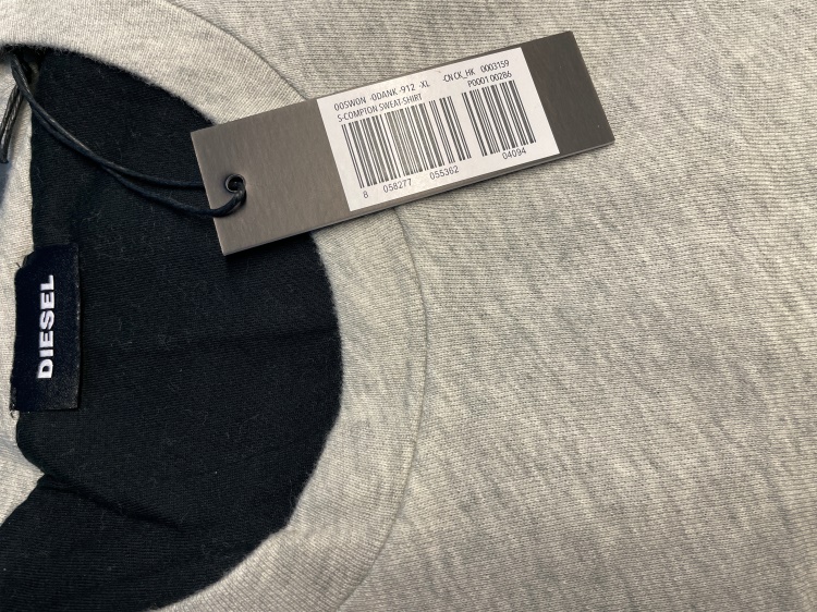 Diesel S Compton Men's Sweatshirt Crew Neck Long Sleeve Casual Pullover Jumpers