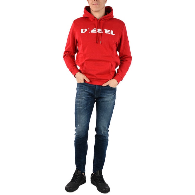 S Agnes Bro Men's Sweat Hoodie Casual Hooded Top Sweatshirt Pullover Hoody Diesel Black/Dark Grey/Navy/Black/Grey