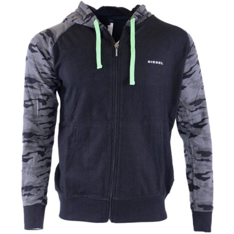 Diesel Brianz Men's Hoodie Lounge Wear Full Zip Casual Sweatshirts Hood Sports