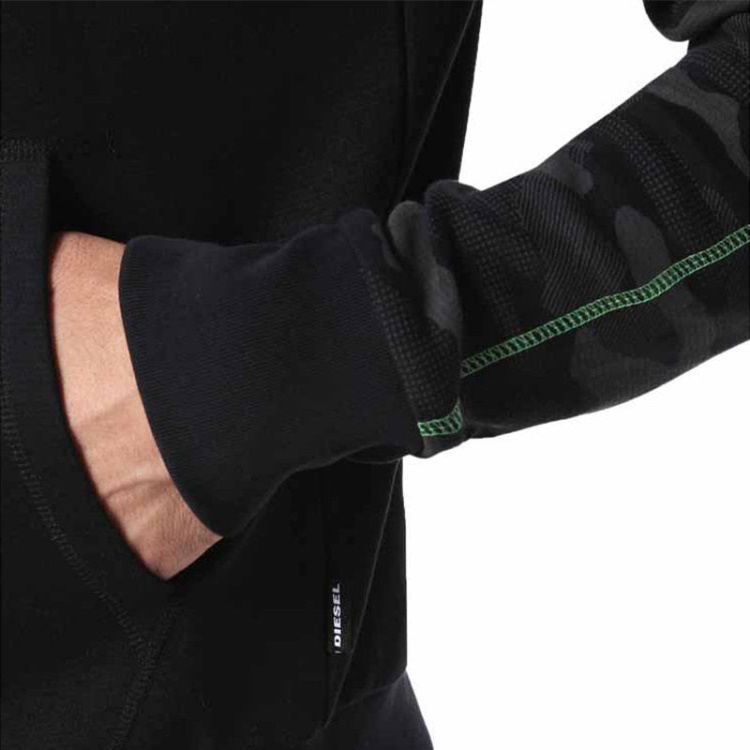 Diesel Brianz Men's Hoodie Lounge Wear Full Zip Casual Sweatshirts Hood Sports