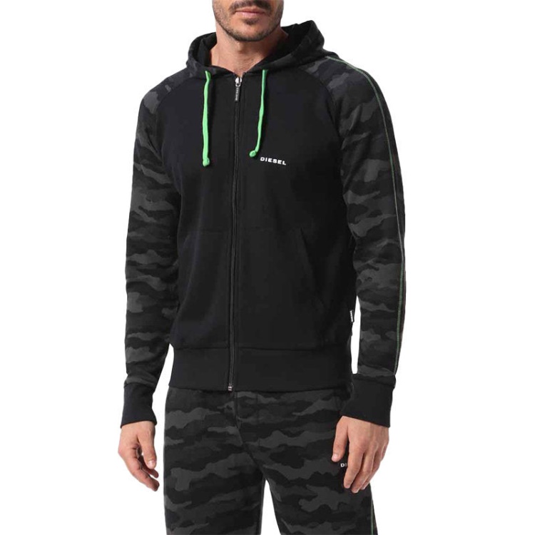 Diesel Brianz Men's Hoodie Lounge Wear Full Zip Casual Sweatshirts Hood Sports