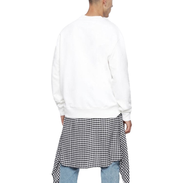 S Bay Wa Men's Sweatshirt Crew Neck Ribbed Casual Pullover Jumper Diesel