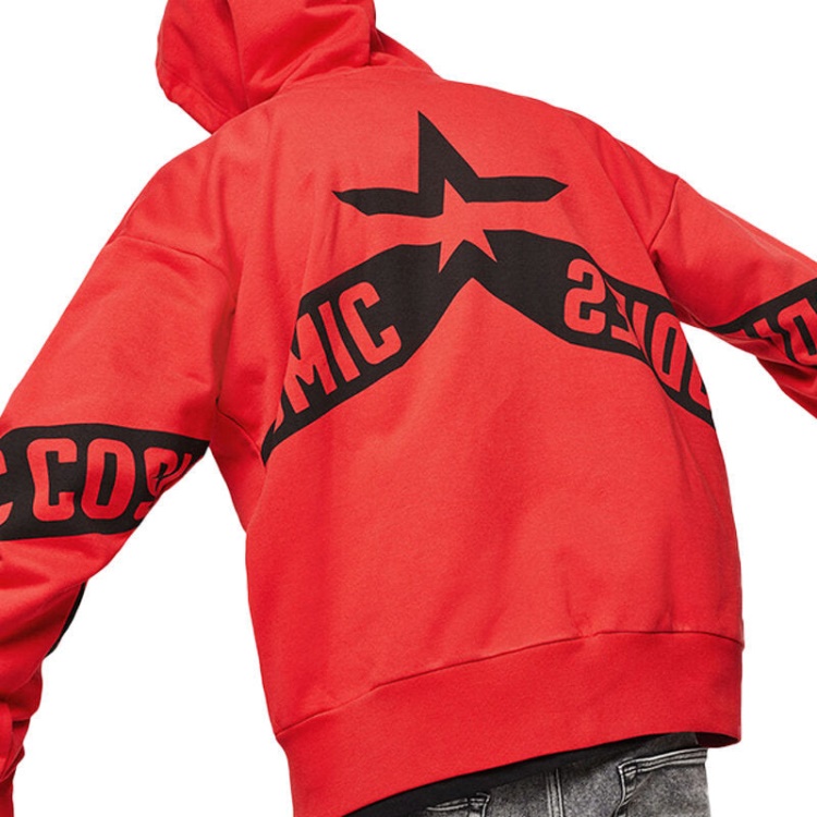 S Alby Zip Felpa Men Hoodies Full Zip Red Top Casual Hooded Sweatshirt Xs Diesel