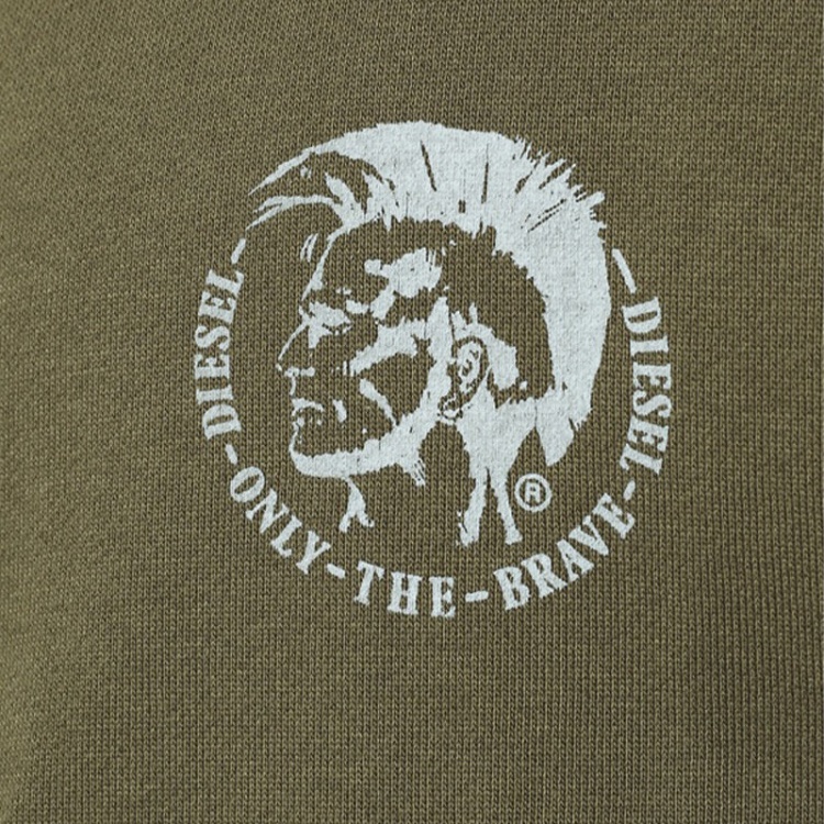 Diesel Brandon Men's Hoodie Mohawk Lounge Wear Full Zip Casual Sweatshirts Hood