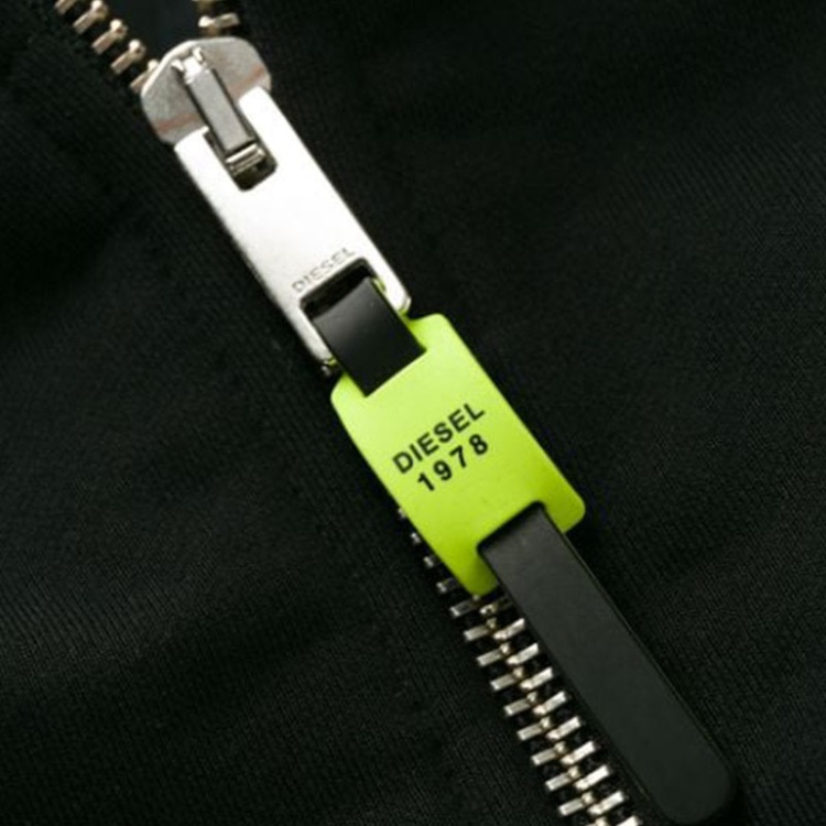 S Alby Zip Felpa Men Hoodies Full Zip Casual Black Hooded Sweatshirt Xs-M Diesel