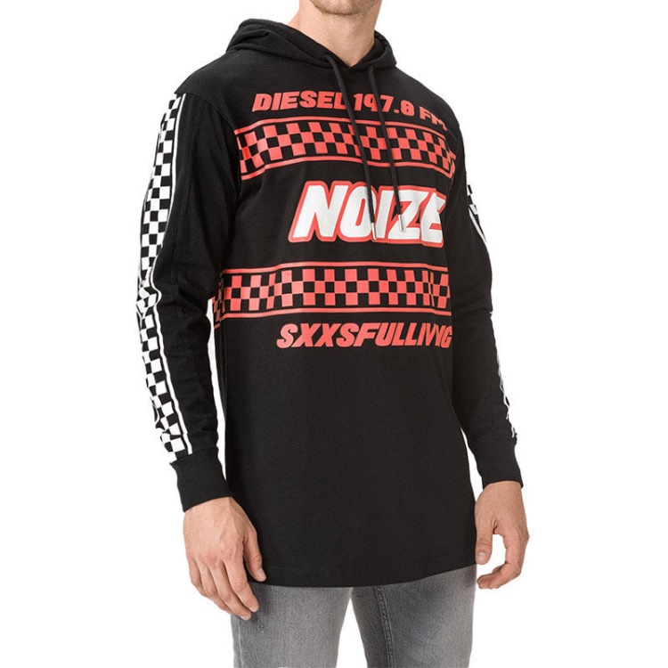 Diesel T Prodigy Men's Sweatshirt Hoodie Regular Fit Casual Long Sleeves Pullover