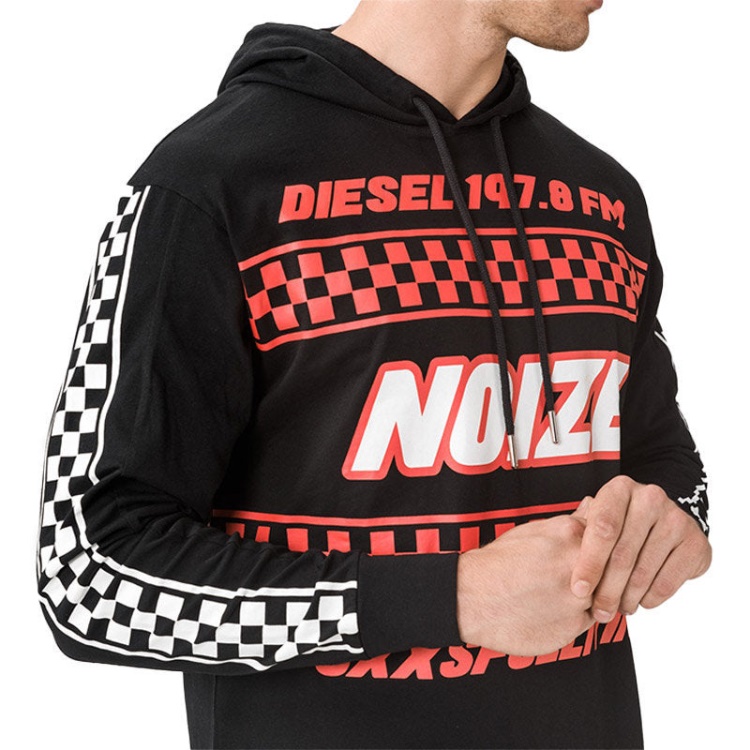 Diesel T Prodigy Men's Sweatshirt Hoodie Regular Fit Casual Long Sleeves Pullover