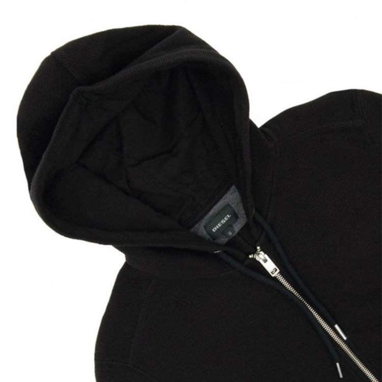 S Tad Men's Pullover Ribbed Hoodie Sweatshirt Casual Long Sleeves Outwear Diesel