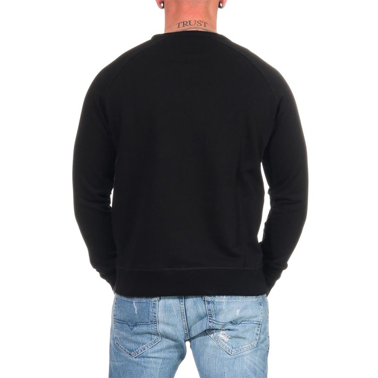 Diesel S Orestes Patch Riaeg Men's Sweatshirt Crew Neck Pullover Cotton Jumper