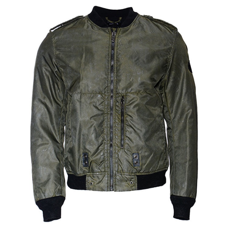 J Zealand Men's Bomber Jacket Padded Quilted Winter Outwear Casual Coat Diesel