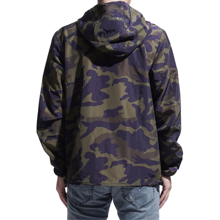 Diesel J Acousmatic Men's Jacket Waterproof Lightweight Hooded Camouflage Jacket