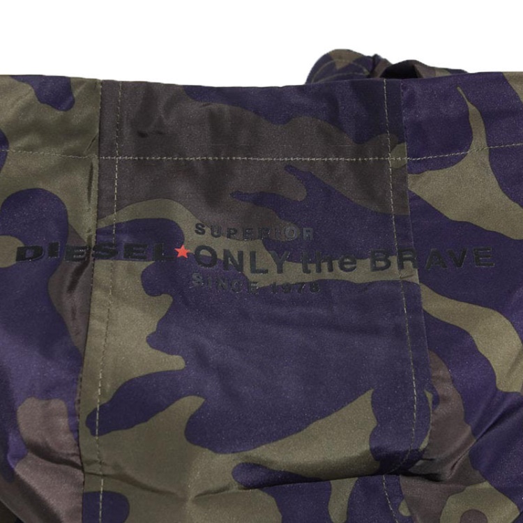 Diesel J Acousmatic Men's Jacket Waterproof Lightweight Hooded Camouflage Jacket