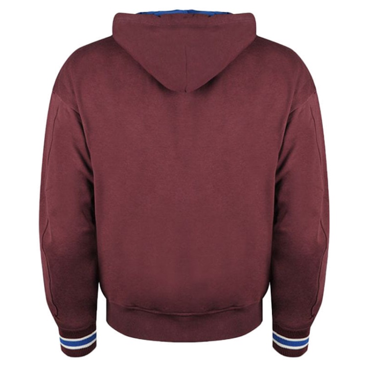 Diesel S Bony Men's Hoodie Jacket Reversible Casual Ribbed Cuffs Varsity Jacket