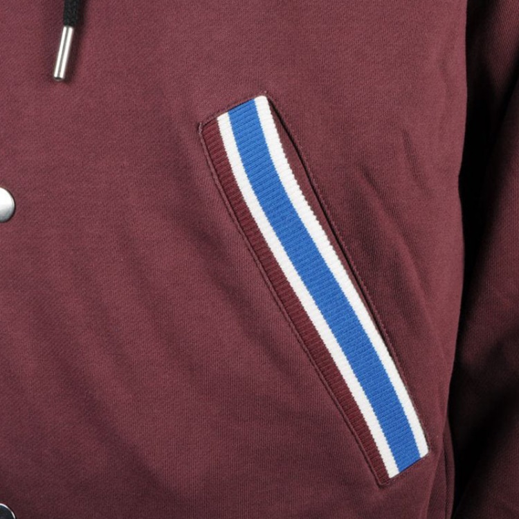 Diesel S Bony Men's Hoodie Jacket Reversible Casual Ribbed Cuffs Varsity Jacket