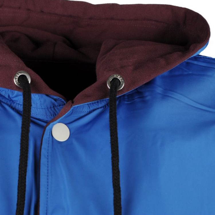 Diesel S Bony Men's Hoodie Jacket Reversible Casual Ribbed Cuffs Varsity Jacket