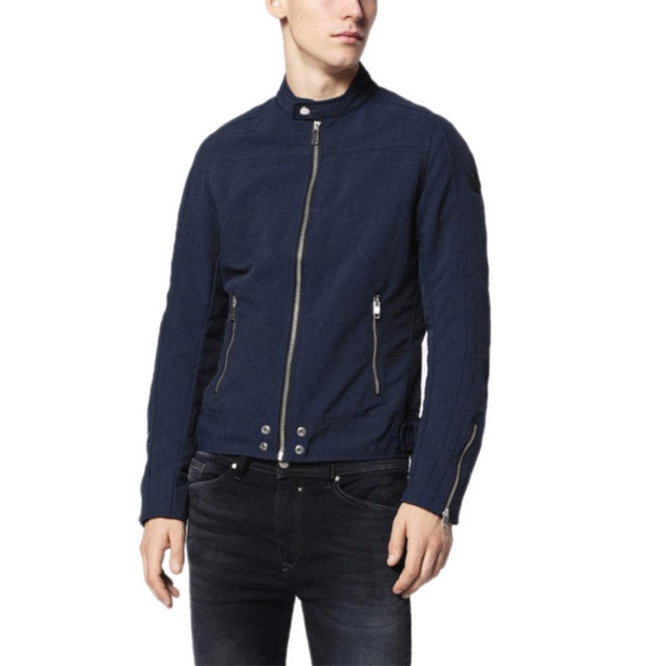 J Street Men's Biker Jackets Slim Fit Summer Outwear Bomber Casual Coat Diesel