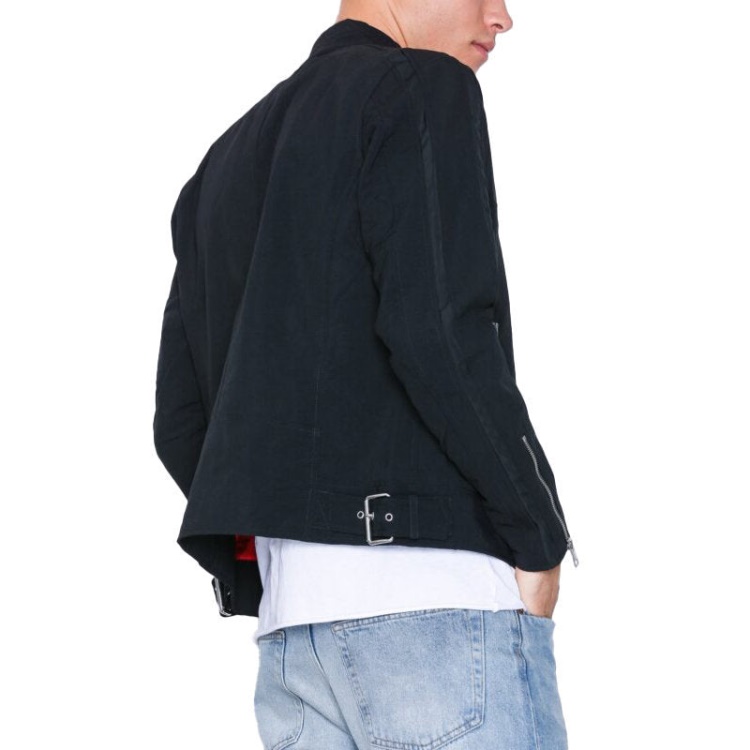 J Street Men's Biker Jackets Slim Fit Summer Outwear Bomber Casual Coat Diesel