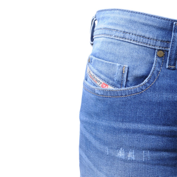 Diesel Buster R60F8 Men's Denim Jeans Regular Slim Tapered Distress Casual Pants