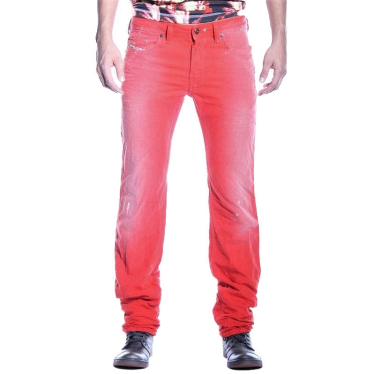 Safado Men's Denim Jeans Cotton Slim Straight Fit Casual Pants Trouser Diesel