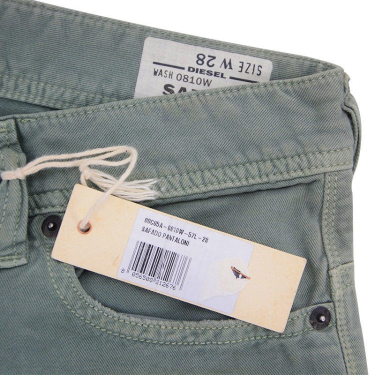 Diesel Safado 0810W Men's Denim Jeans Regular Slim Casual Straight Cotton Pants