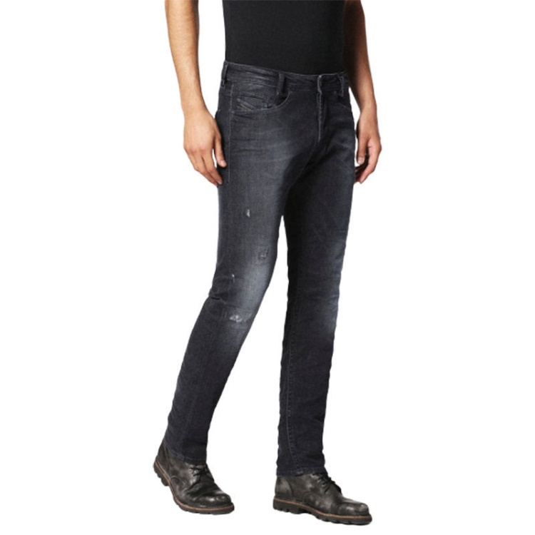 Akee 0683Q Men's Denim Jeans Stretch Regular Slim Tapered Casual Pants Diesel