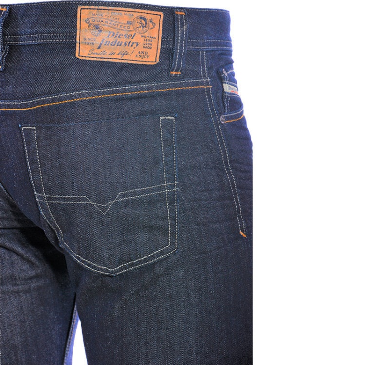 Diesel Viker Orus7 Men's Jeans Regular Fit Cotton Dark Blue Casual Denim Trousers