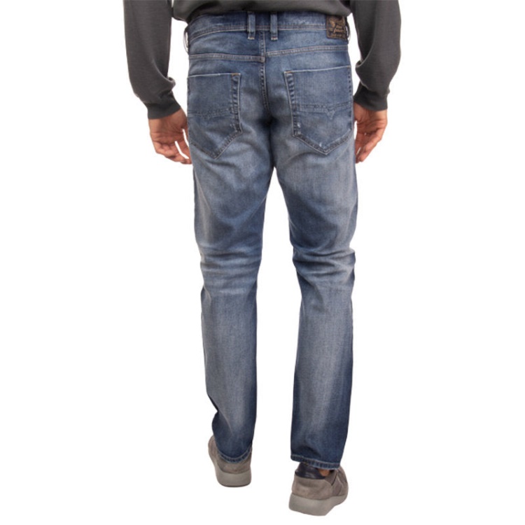 Diesel Tepphar R248D Men's Denim Jeans Slim Fit Stretch Carrot Distressed Pants