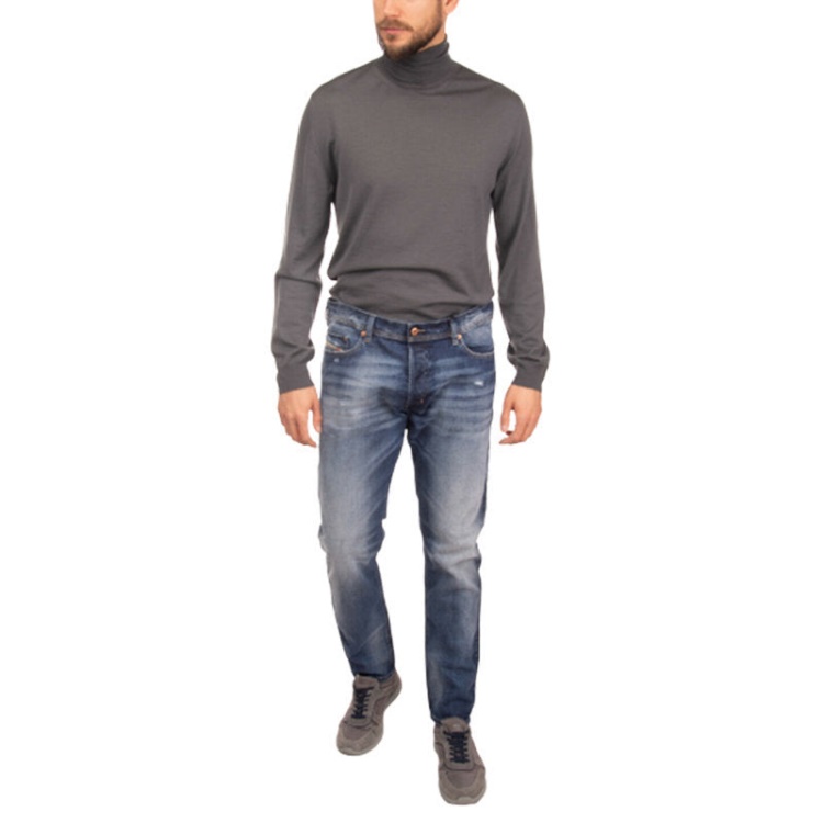 Diesel Tepphar R248D Men's Denim Jeans Slim Fit Stretch Carrot Distressed Pants